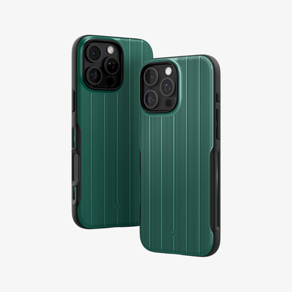 Spigen Caseology iPhone 16 Pro Max Kılıf Dual Grip Mag MagSafe Özellikli Braided Green