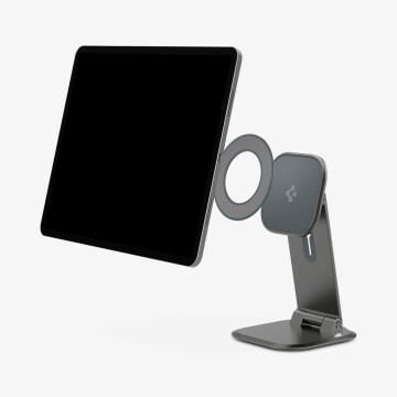 Spigen OneTap Metal Plate Ring (MagFit) MagSafe Özelliği Kazandırma Plakası (iPad & Tabletler ile Uyumlu) Space Gray Space Gray