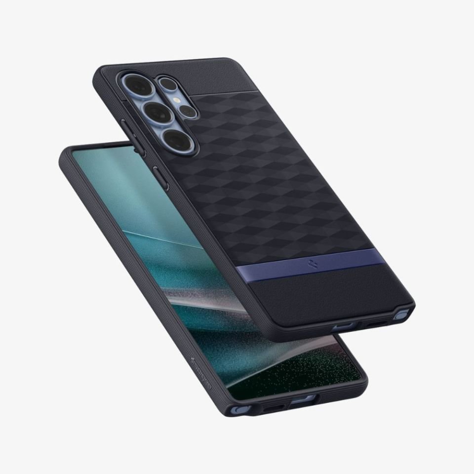 Spigen Caseology Galaxy S25 Ultra Kılıf Parallax Mag Özellikli Navy Violet