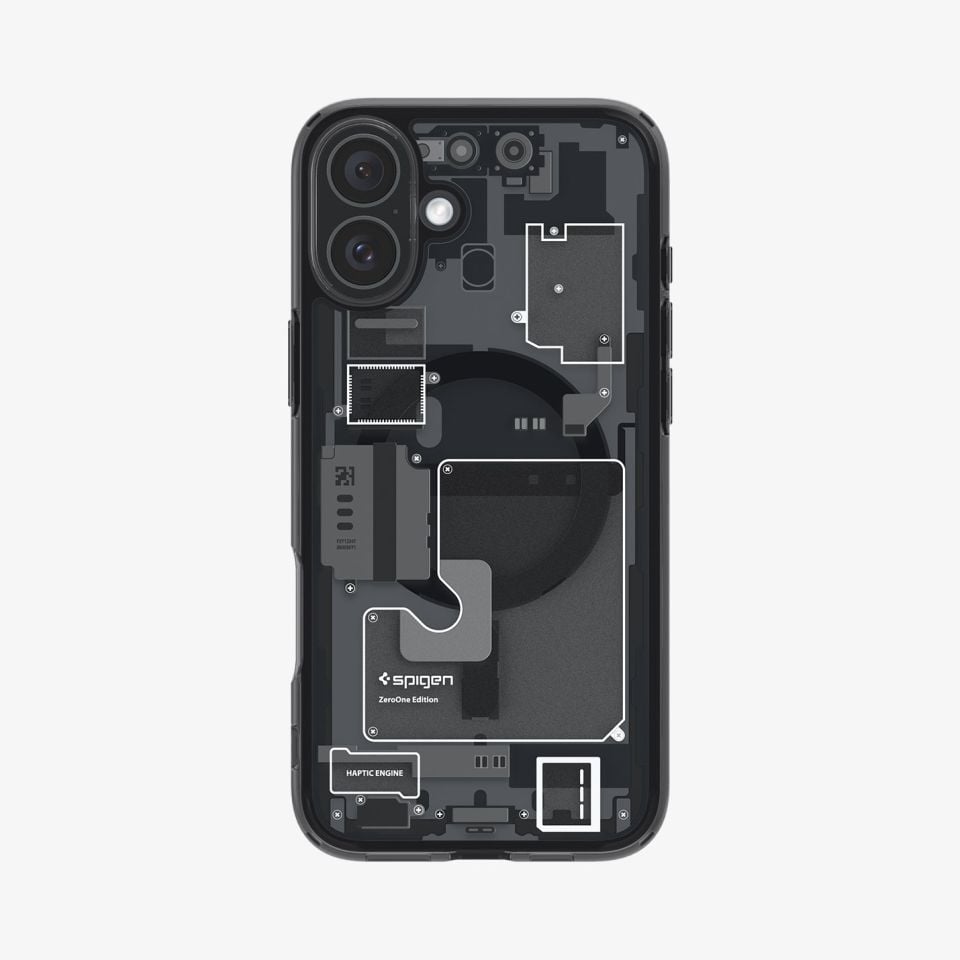 Spigen iPhone 16 Plus Kılıf Ultra Hybrid MagFit MagSafe Özellikli Zero One Black