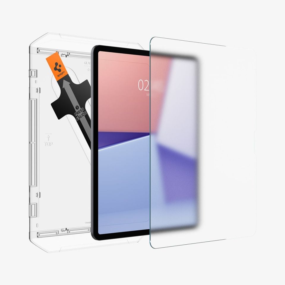 Spigen iPad Air 13'' M3 (2025) / M2 (2024) Defter Kağıt Hissiyatlı Ekran Koruyucu Kolay Kurulum Paper Touch EZ Fit