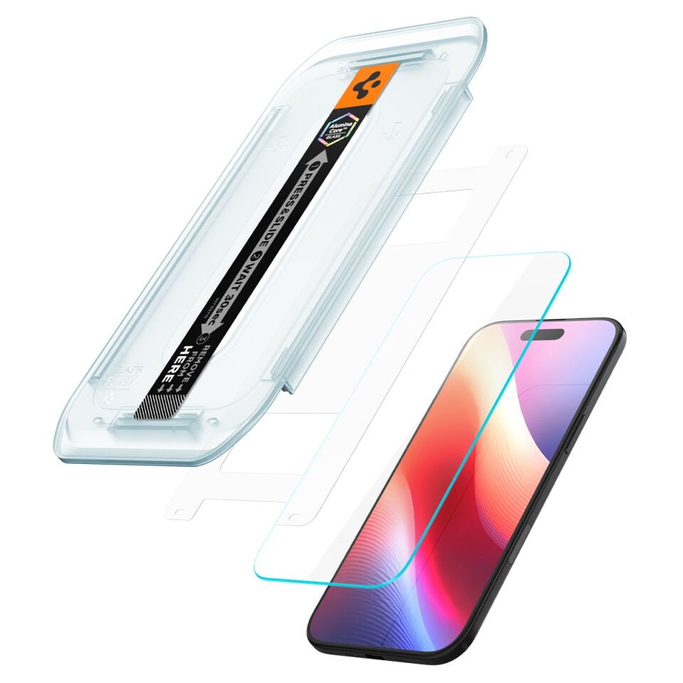 Spigen iPhone Air Cam Ekran Koruyucu Kolay Kurulum GLAS.tR EZ Fit Slim HD (2 Adet)