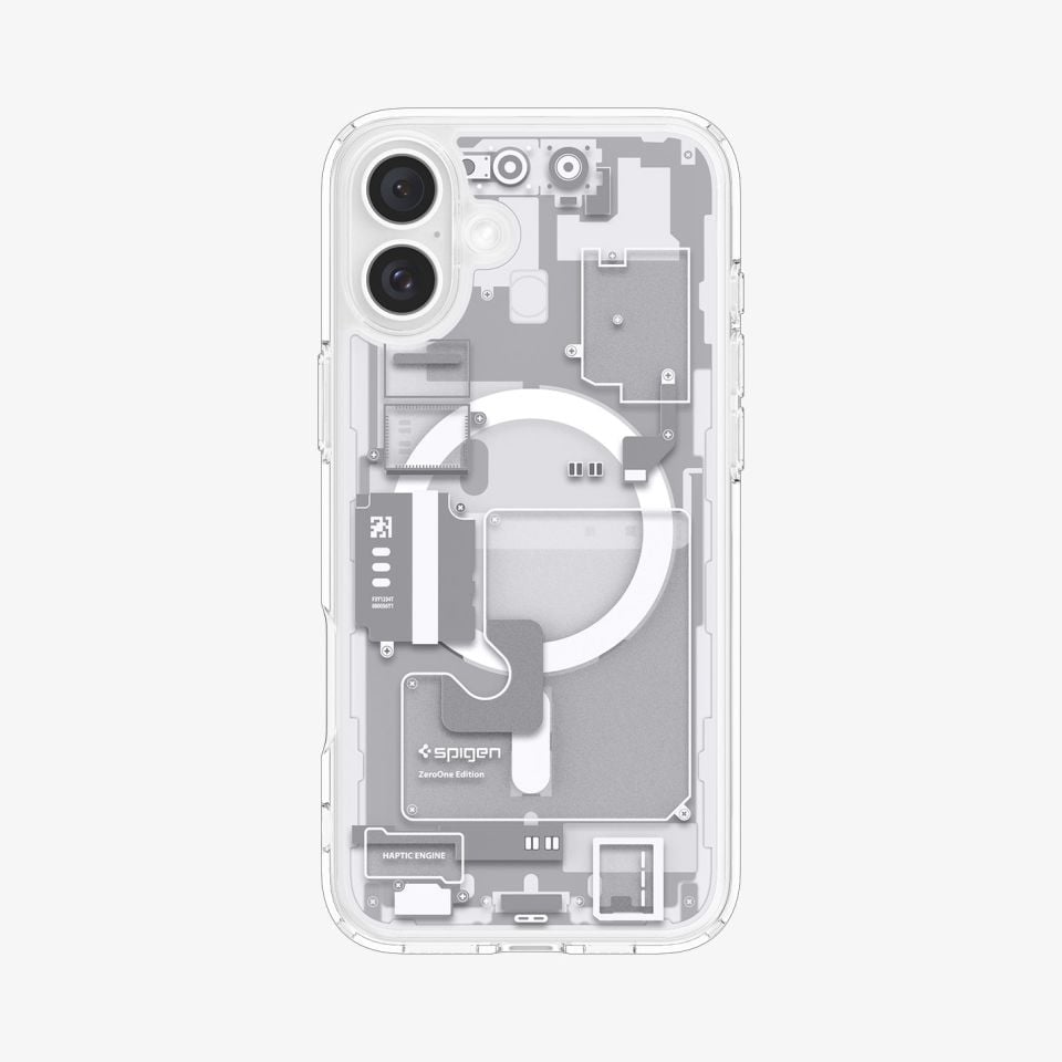 Spigen iPhone 16 Kılıf Ultra Hybrid MagFit MagSafe Özellikli Zero One White