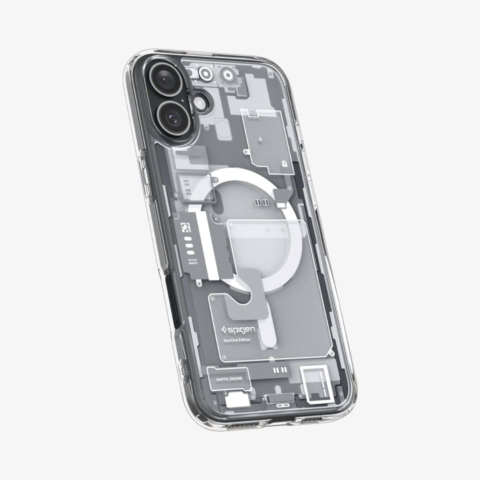 Spigen iPhone 16 Kılıf Ultra Hybrid MagFit MagSafe Özellikli Zero One White
