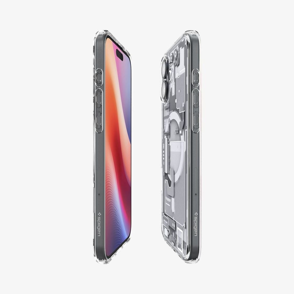 Spigen iPhone 16 Kılıf Ultra Hybrid MagFit MagSafe Özellikli Zero One White