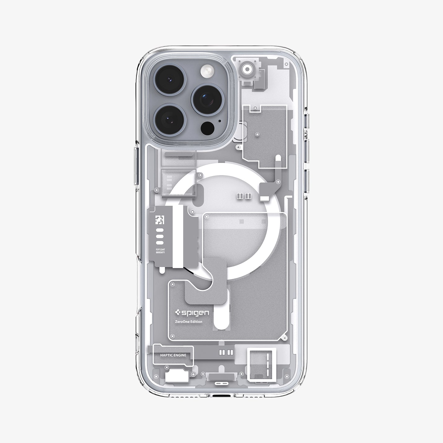 Spigen iPhone 16 Pro Kılıf Ultra Hybrid MagFit MagSafe Özellikli Zero One White