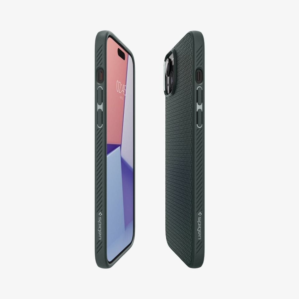 iPhone 15 Kılıf, Spigen Liquid Air Abyss Green