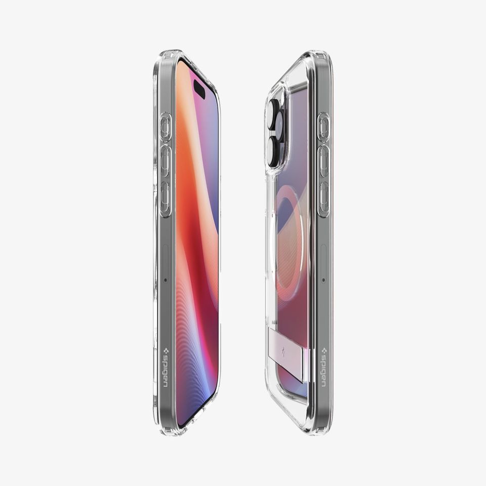 Spigen iPhone 16 Pro Max Kılıf Ultra Hybrid S MagFit MagSafe Özellikli Crystal Clear