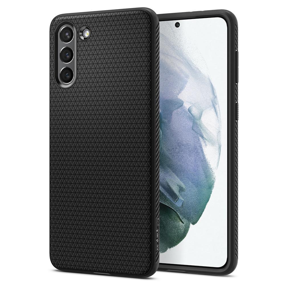 Galaxy S21 Kılıf, Spigen Liquid Air Matte Black