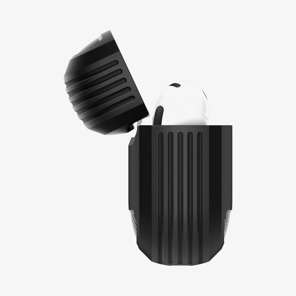 Spigen AirPods (4. nesil) Kılıf Rugged Armor Matte Black