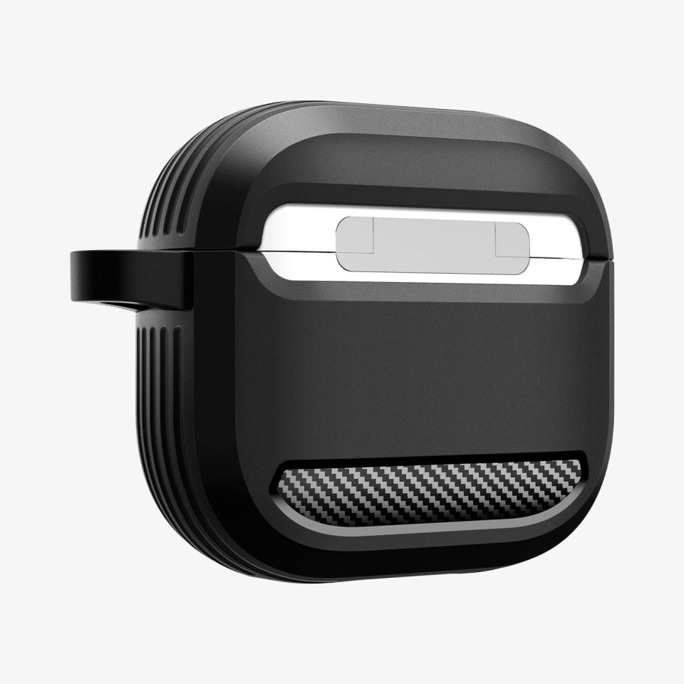 Spigen AirPods (4. nesil) Kılıf Rugged Armor Matte Black