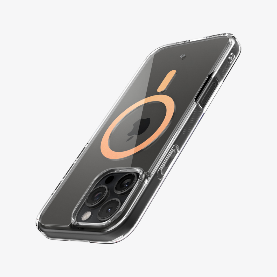 Spigen Caseology iPhone 16 Pro Kılıf Capella Mag MagSafe Özellikli Clear Sepia Gold