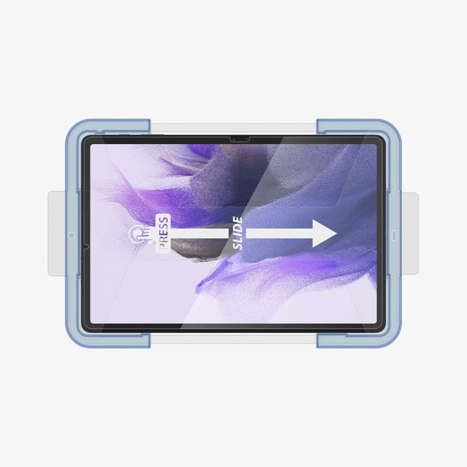 Galaxy Tab S8 / S7 Cam Ekran Koruyucu Kolay Kurulum, Spigen GLAS.tR EZ Fit Slim HD