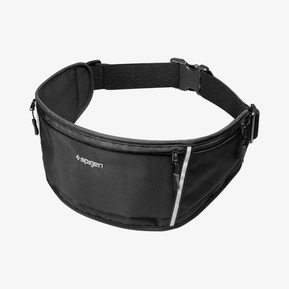 Spigen Dynamic Shield Running Waist Spor & Koşu için Bel Çantası A710 Black