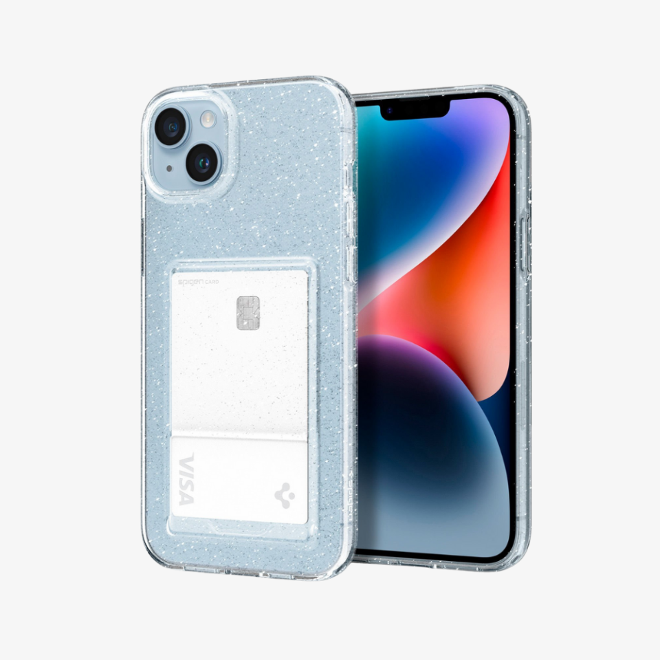 iPhone 14 / iPhone 13 Kılıf, Spigen Crystal Slot Glitter Wallet