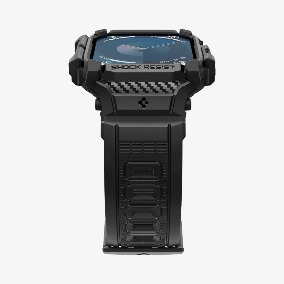 Spigen Apple Watch 42mm Seri 10 Kılıf & Kordon Kayış Rugged Armor Pro