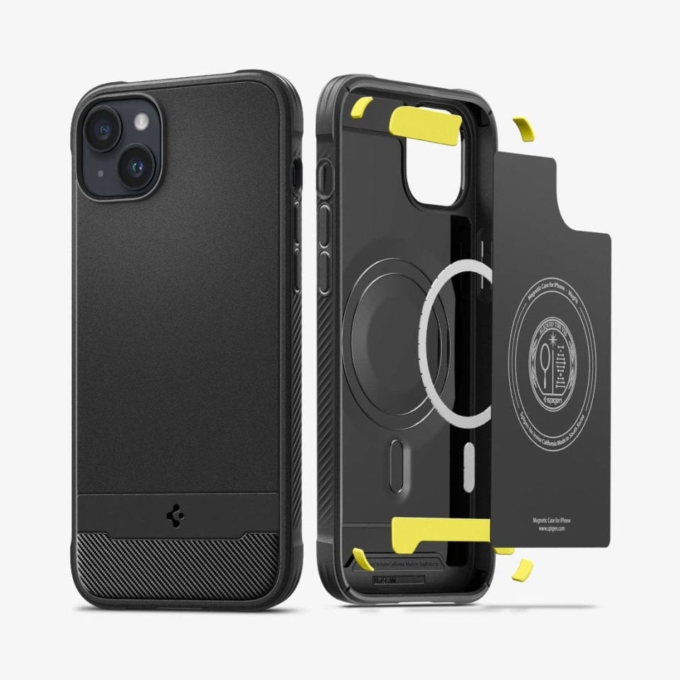 iPhone 14 / iPhone 13 Kılıf, Spigen Rugged Armor Magfit (Magsafe Uyumlu)