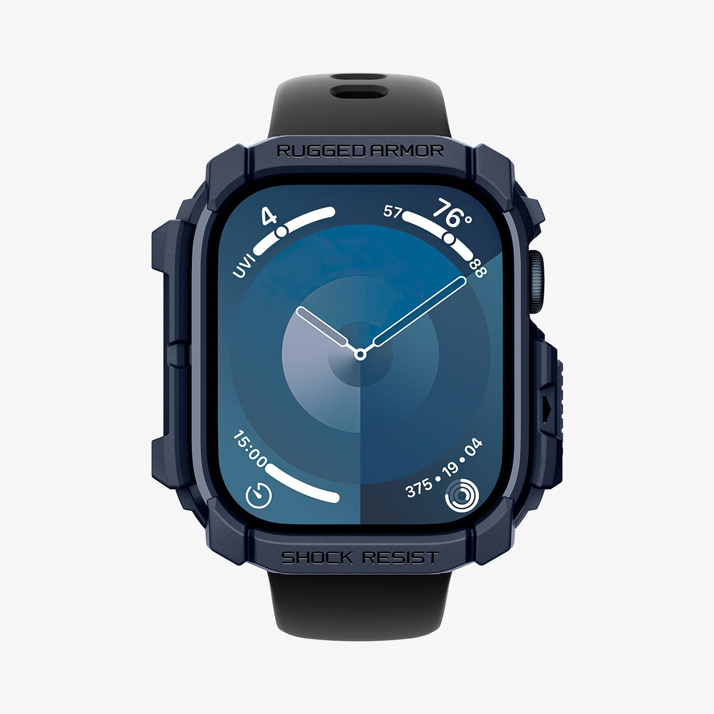 Spigen Apple Watch 42mm Seri 10 Kılıf Rugged Armor Navy Blue