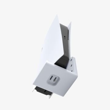 Spigen Playstation 5 Uyumlu Konsol Standı (Masa & Duvar Montajlı) VG200 White
