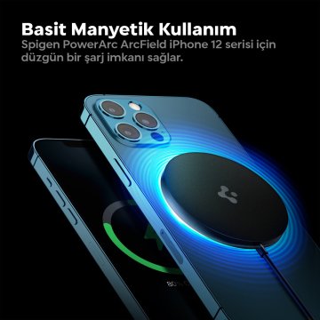 Spigen PowerArc ArcField MagSafe Uyumlu Kablosuz Şarj Cihazı