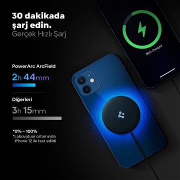 Spigen PowerArc ArcField MagSafe Uyumlu Kablosuz Şarj Cihazı