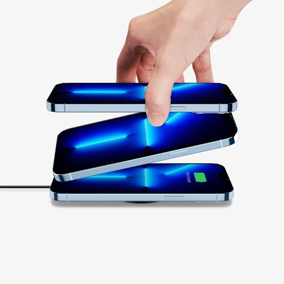 Spigen PowerArc ArcField MagSafe Uyumlu Kablosuz Şarj Cihazı Black