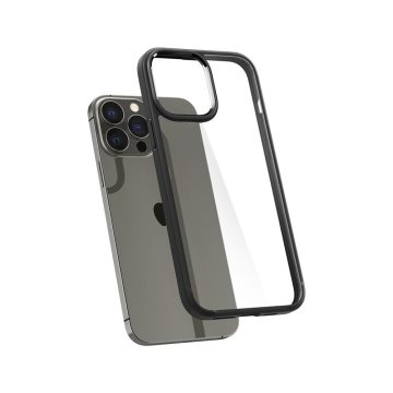 iPhone 13 Pro Max Kılıf, Spigen Crystal Hybrid Matte Black