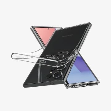 Galaxy S24 Ultra Kılıf, Spigen Liquid Crystal 4 Tarafı Tam Koruma Crystal Clear