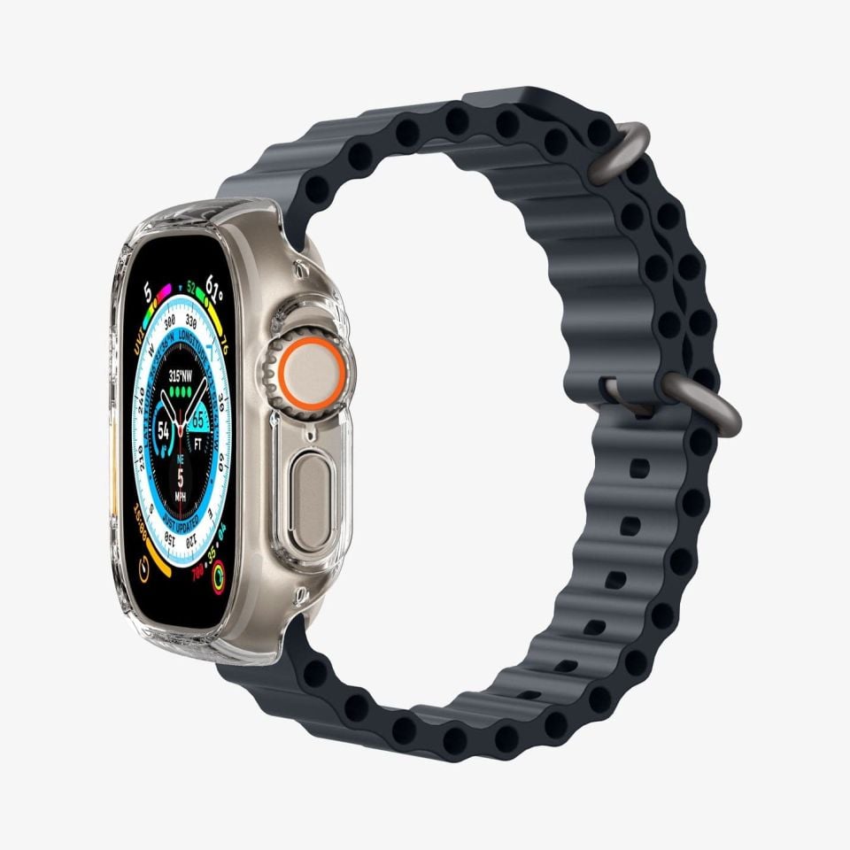 Spigen Apple Watch Ultra 2/1 (49mm) ile Uyumlu Kılıf Thin Fit Crystal Clear