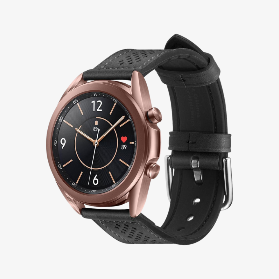Spigen Samsung Galaxy Watch Serisi (41mm / 42mm) Kayış Kordon Band Retro Fit (20mm) Black