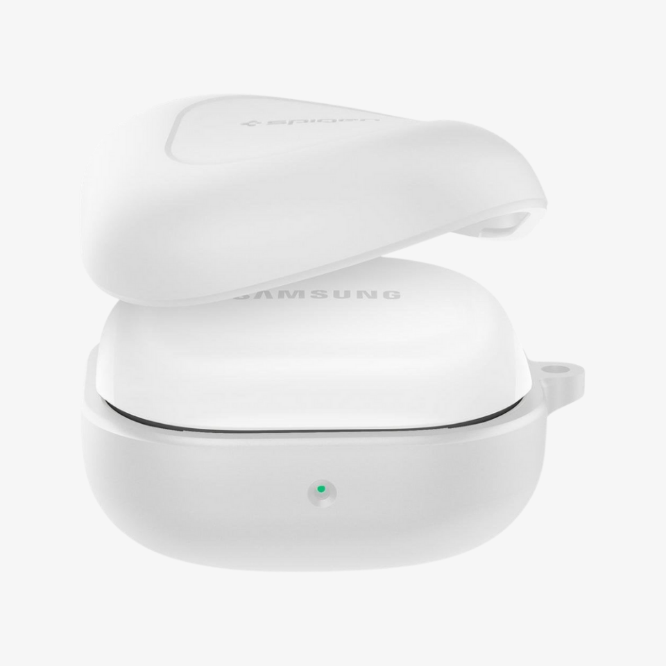 Galaxy Buds 2 / Galaxy Buds Pro / Galaxy Buds Live Kılıf, Spigen Silicone Fit White
