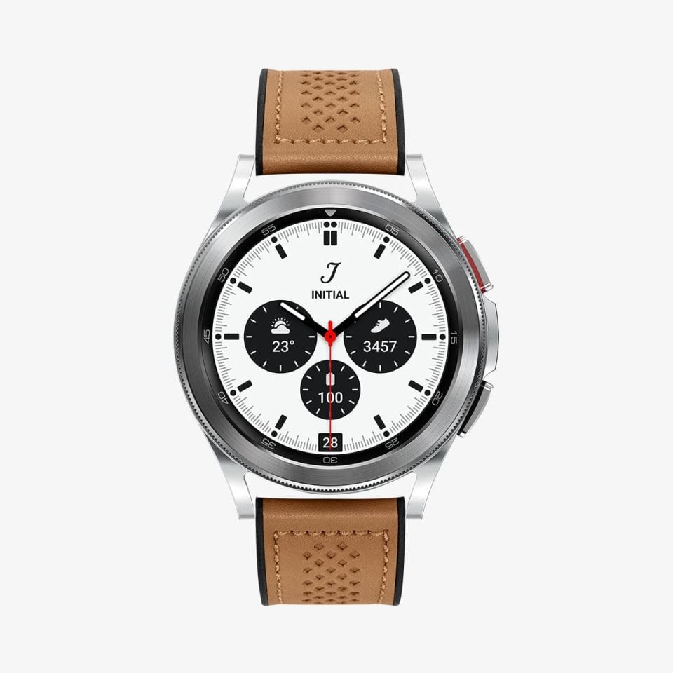 Spigen Samsung Galaxy Watch Serisi (41mm / 42mm) Kayış Kordon Band Retro Fit (20mm) Brown