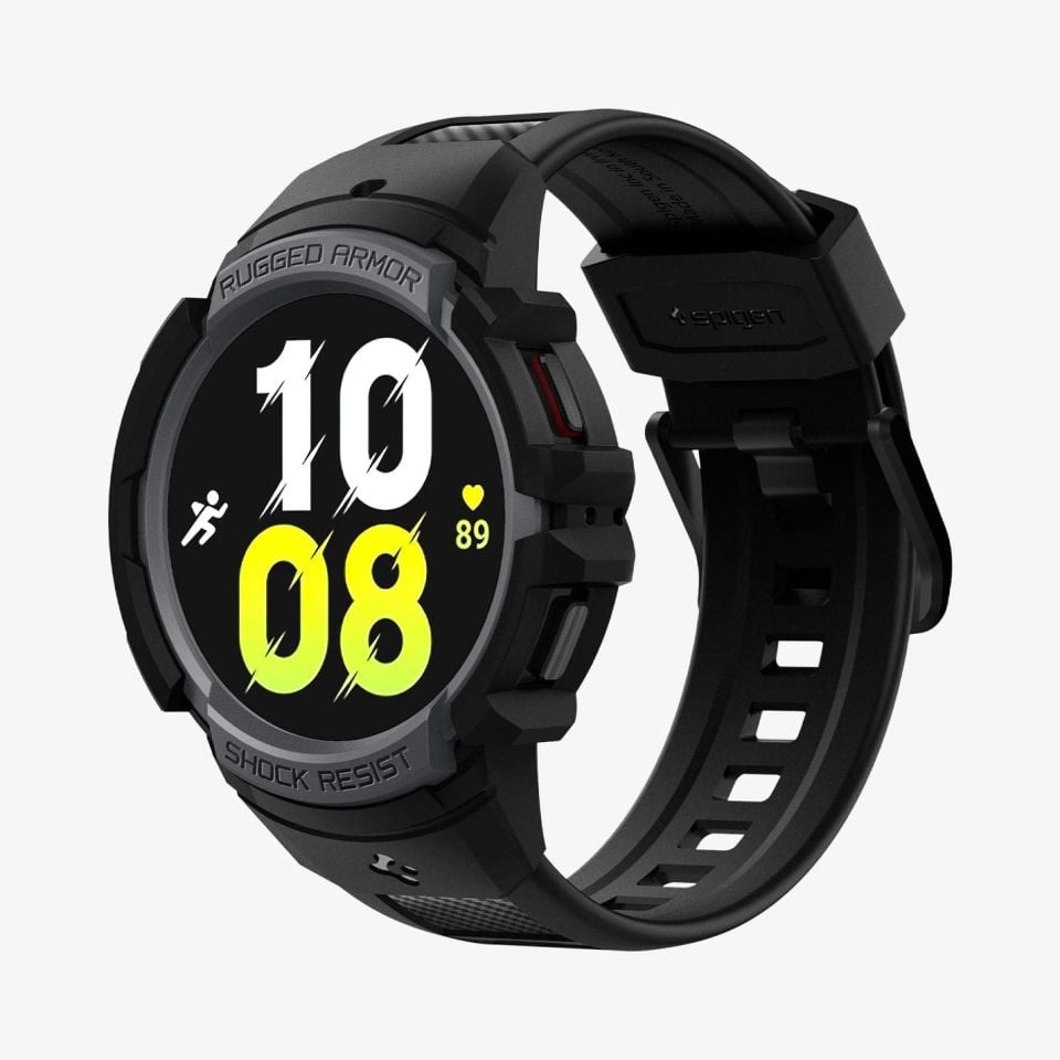 Galaxy Watch 5 / 4 (40mm) Kılıf, Spigen Rugged Armor Pro Charcoal Gray