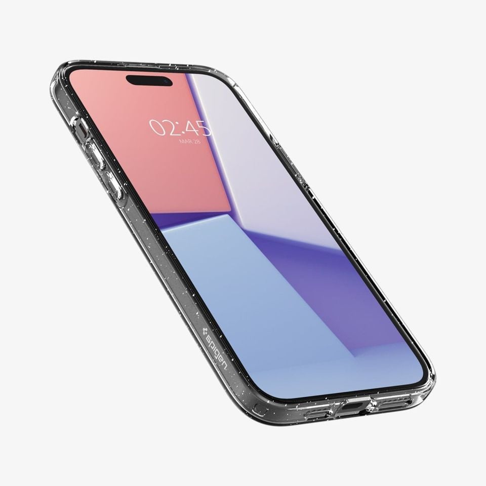 iPhone 15 Plus Kılıf, Spigen Liquid Crystal Glitter Crystal Quartz