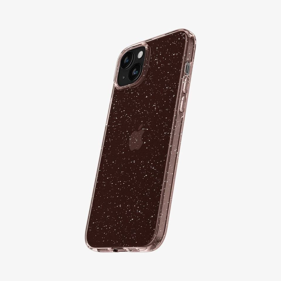 iPhone 15 Plus Kılıf, Spigen Liquid Crystal Glitter Rose Quartz