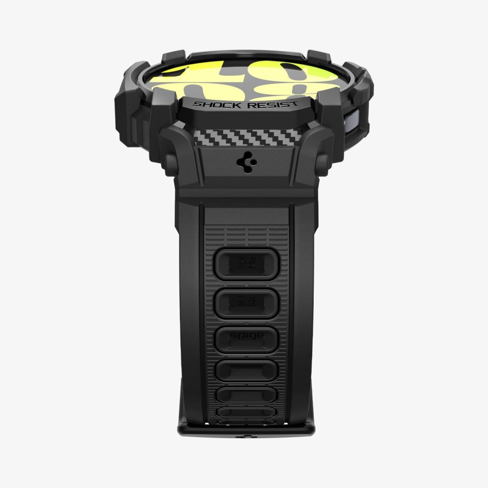Spigen Galaxy Watch 7 (40mm) Kılıf & Kordon Kayış Rugged Armor Pro Matte Black
