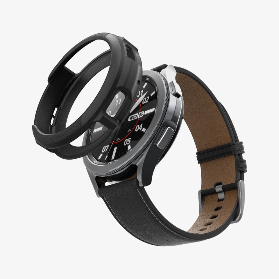 Spigen Galaxy Watch 4 Classic (46mm) Kılıf Liquid Air Matte Black