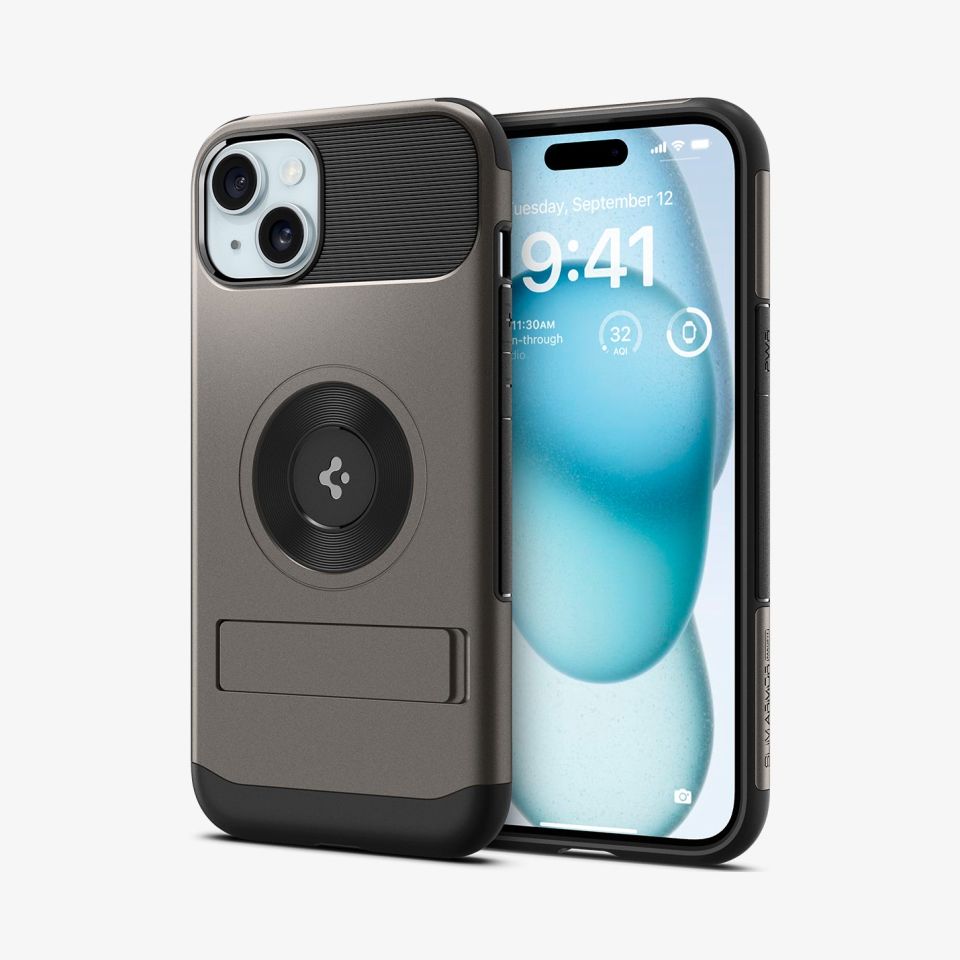 iPhone 15 Plus Kılıf, Spigen Slim Armor Magfit (Magsafe Uyumlu)