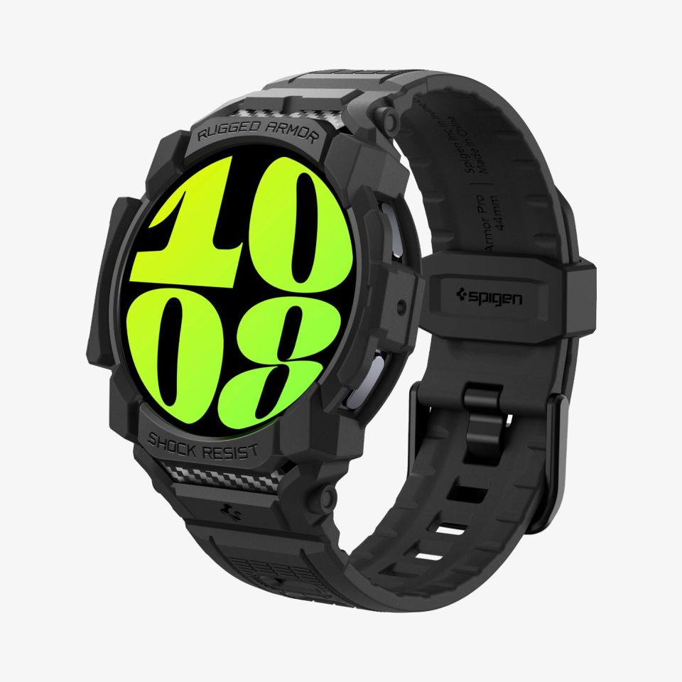 Spigen Galaxy Watch 7 (44mm) Kılıf & Kordon Kayış Rugged Armor Pro