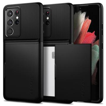 Galaxy S21 Ultra Kılıf, Spigen Slim Armor CS Black