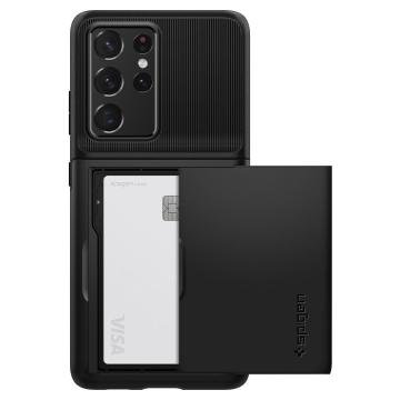 Galaxy S21 Ultra Kılıf, Spigen Slim Armor CS Black