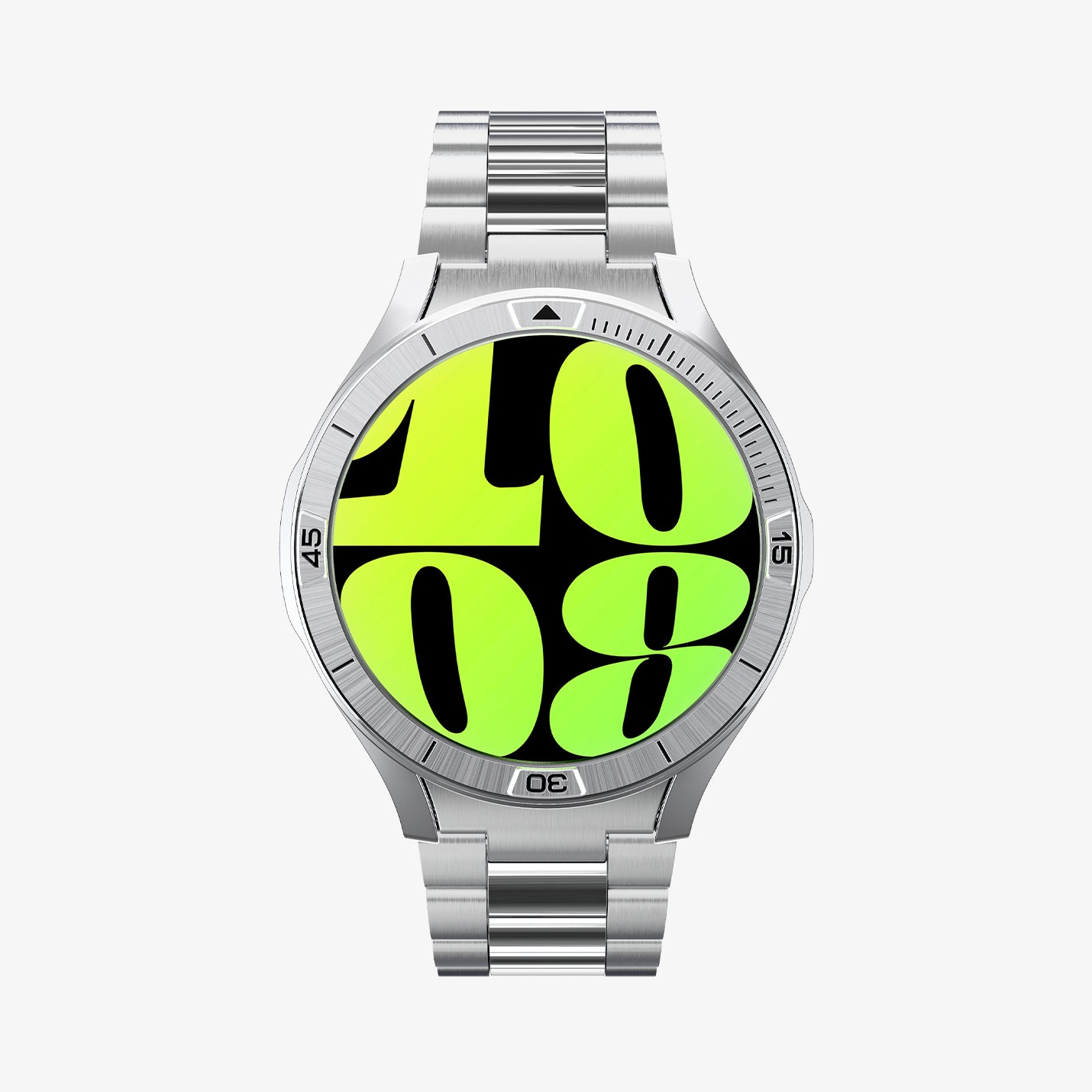 Spigen Galaxy Watch 7 (44mm) Kılıf Bezel Tune Pro Silver