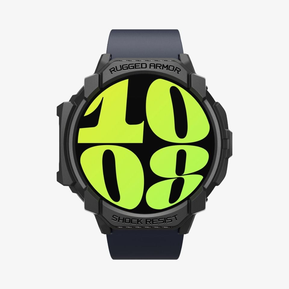 Spigen Galaxy Watch 7 (44mm) Kılıf Rugged Armor Matte Black