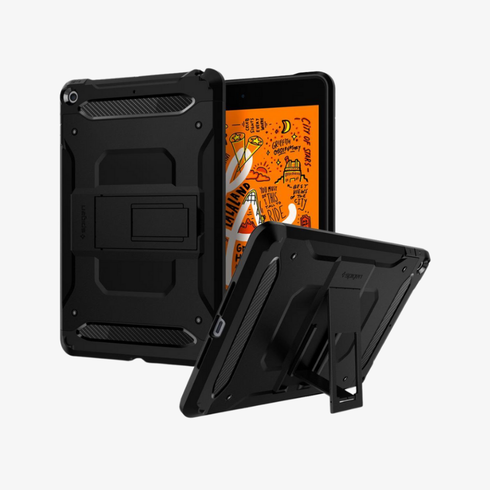 iPad Mini 5 Kılıf, Spigen Tough Armor Tech Black