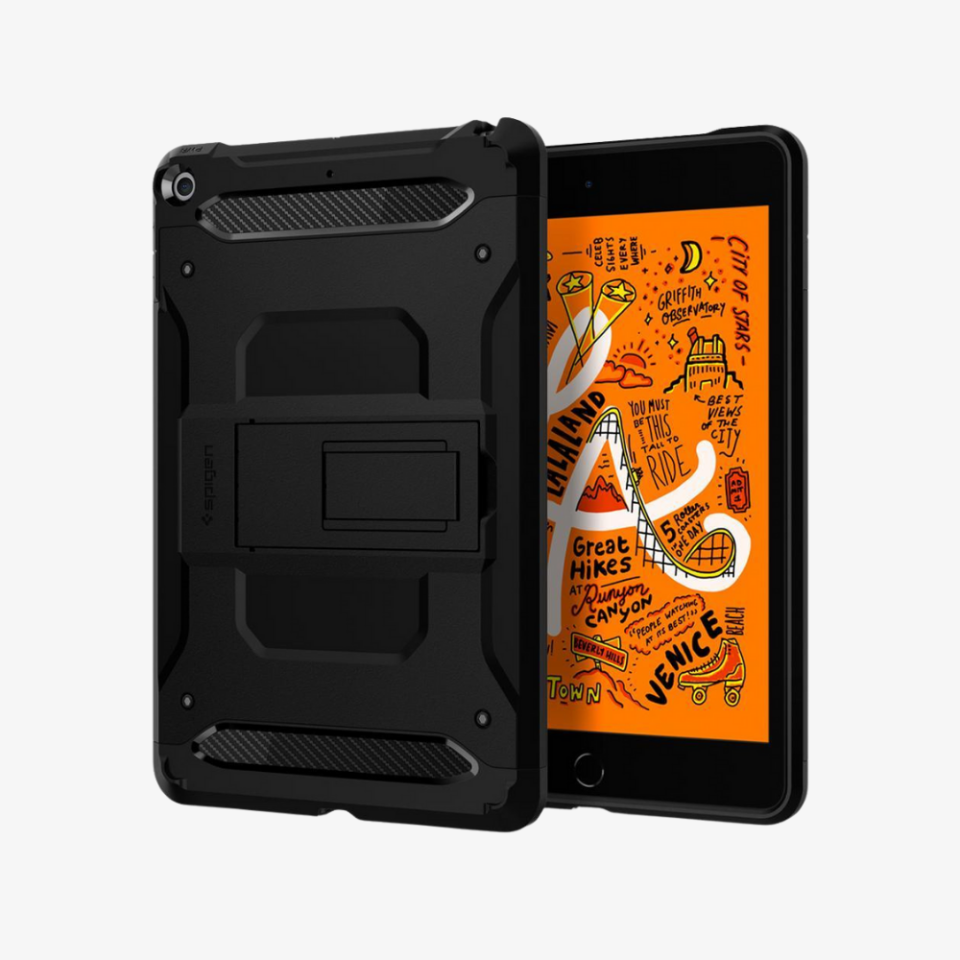 iPad Mini 5 Kılıf, Spigen Tough Armor Tech Black