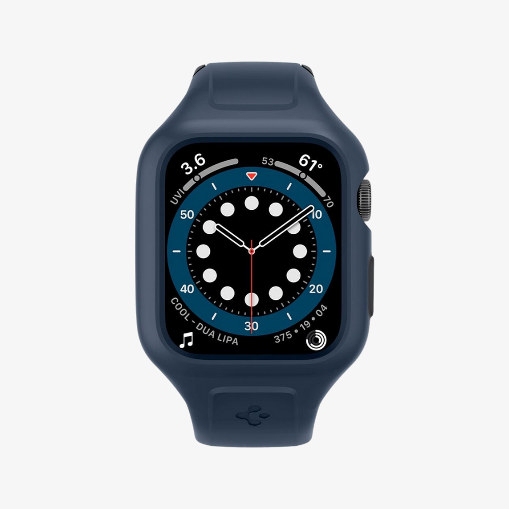 Apple Watch Seri (44mm) ile Uyumlu Kılıf, Spigen Liquid Air Pro Blue