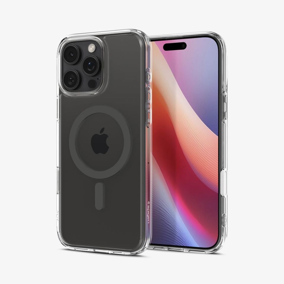 Spigen iPhone 16 Pro Max Kılıf Ultra Hybrid T (Kamera Buton Korumalı) MagFit MagSafe Özellikli Graphite