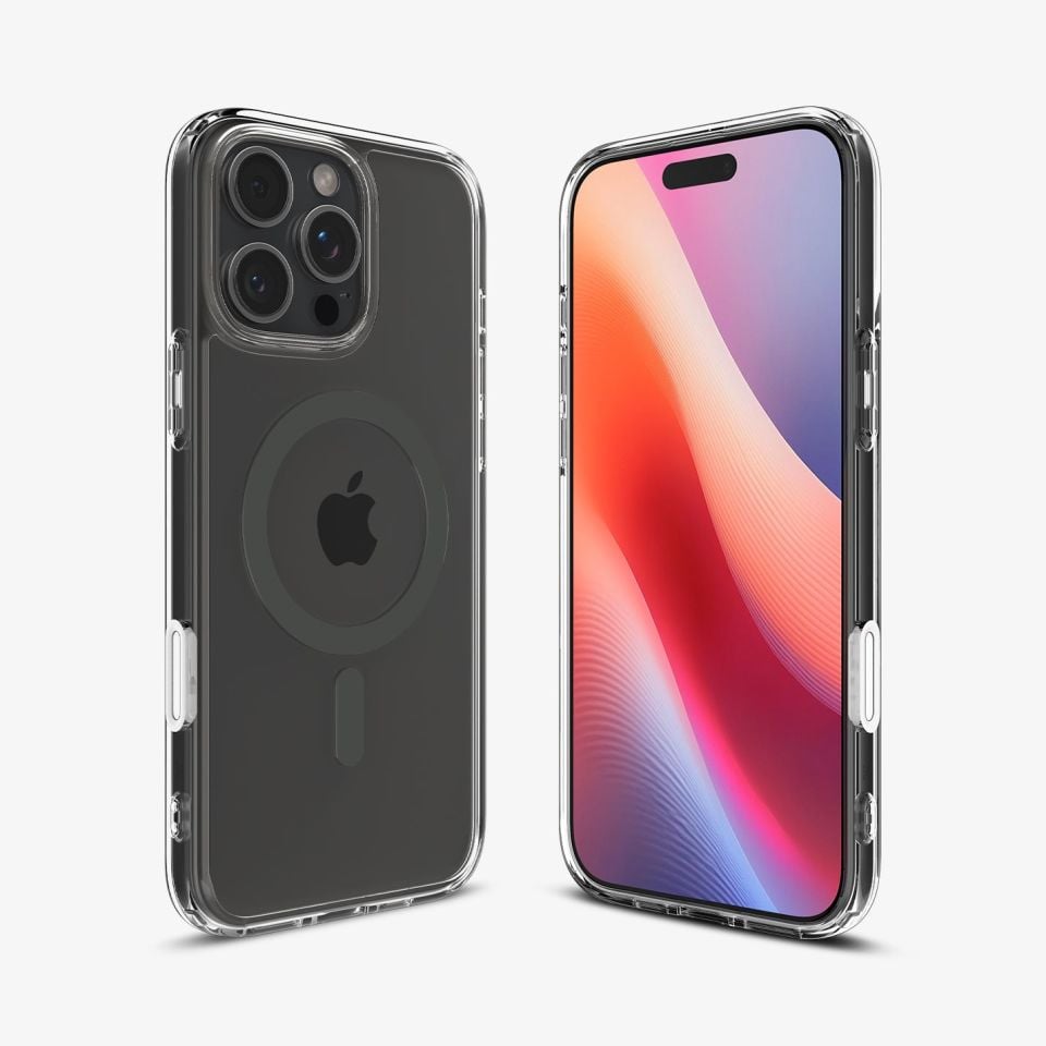 Spigen iPhone 16 Pro Max Kılıf Ultra Hybrid T (Kamera Buton Korumalı) MagFit MagSafe Özellikli Graphite