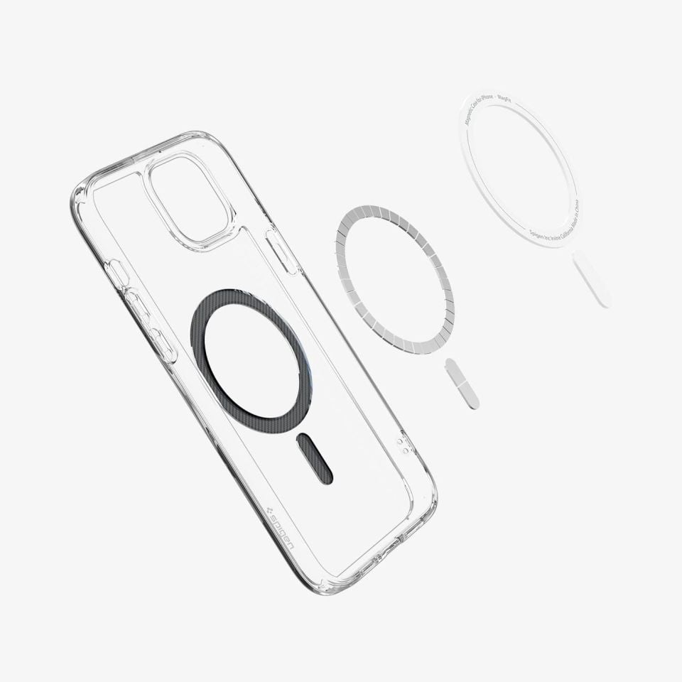 iPhone 15 Plus Kılıf, Spigen Ultra Hybrid Magfit (Magsafe Uyumlu) Carbon Fiber