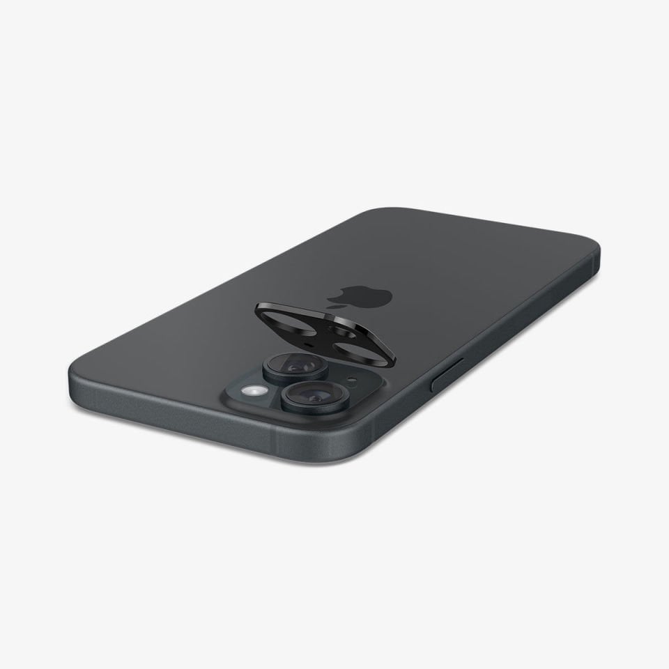 Spigen iPhone 15 / 15 Plus / 14 / 14 Plus Kamera Lens Camı Koruyucu Glas.tR Optik (2 Adet)